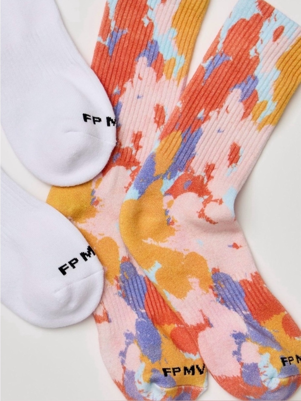 Free People Trail Away Sock Pack in Blush Combo | NWT